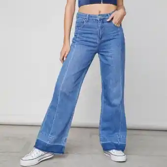 Falabella Americanino jeans wide leg tiro alto algodón mujer oferta