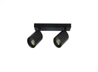 Ripley Foco spotlight sobrepuesto cielo o muro 2*gu-10 negro oferta