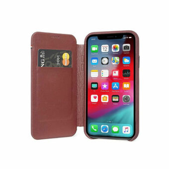 Lider Funda Folio Desmontable Cuero Para Iphone Xr Cafe oferta
