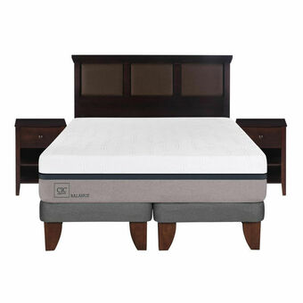 Lider Cama Europea Balance 2 Plazas BD + Set New Torino Chocolate oferta