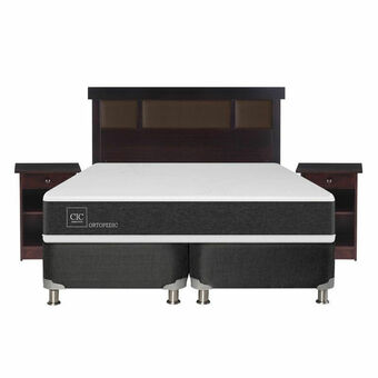 Lider Box Spring Ortopedic B5 2 Plazas BD + Set Dublin Chocolate oferta