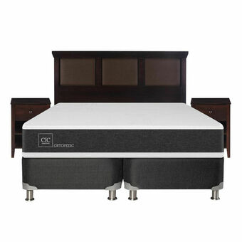 Lider Box Spring Ortopedic B5 2 Plazas BD + Set Torino Chocolate oferta