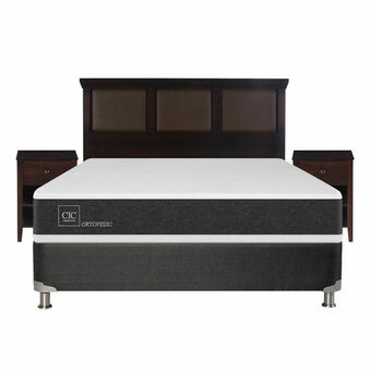 Lider Box Spring Ortopedic B5 2 Plazas BN + Set Torino Chocolate oferta