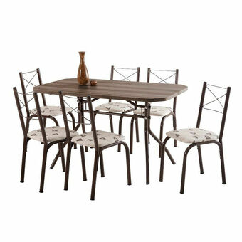 Lider Juego Comedor Italia Café Con 6 Sillas oferta