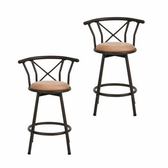 Lider Pack 2 Piso De Bar Bistró Taburete Metal oferta