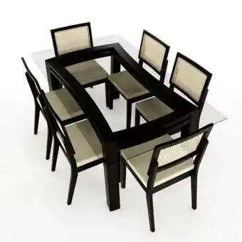 Magasa Juego comedor vancouver 6 sillas c/junco oferta