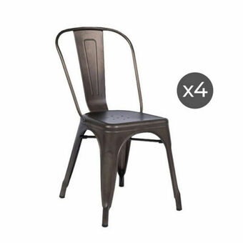 Lider Pack 4 Sillas Tolix Gunmetal oferta