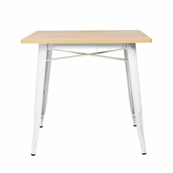 Lider Mesa Tolix 80x80 Madera Nat Clara/Blanco oferta