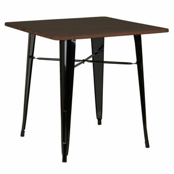 Lider Mesa Tolix 80x80 Madera Oscura/Negro oferta