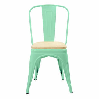 Lider Silla Tolix Asiento Madera Replica Menta oferta