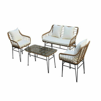 Lider Juego de Living Rattan Ubud Café Claro oferta