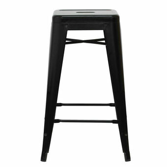 Taburete Medio 66 Tolix Replica Negro