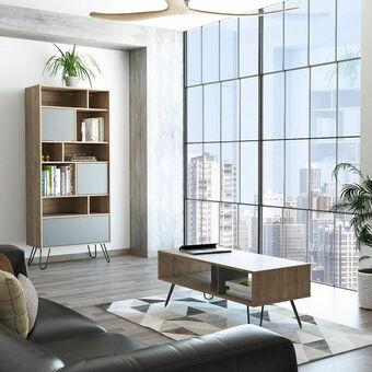 Lider Biblioteca Vassel Miel / Plomo + Mesa de Centro oferta