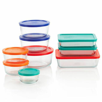 Lider Set de 9 Fuentes de Vidrio con Tapa Storage Plus oferta