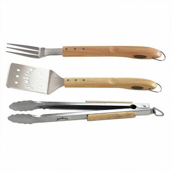Lider Set Parrillero 3 Piezas Mango Madera oferta