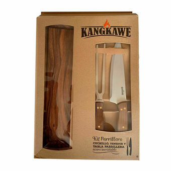 Lider Kit Parrillero Tabla + Cuchillo y Tenedor oferta