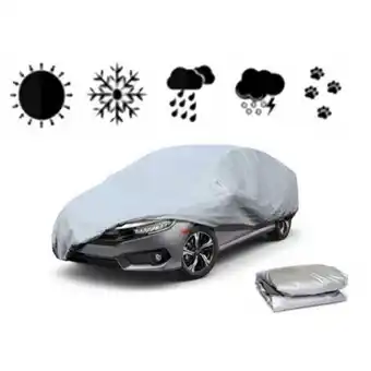 Linio Cobertor funda auto carpa cubre autos talla l 482x175x119 cm oferta