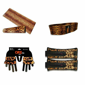 Lider Yoga Mat + Guantes +Banda corta + Tobilleras Leopard oferta