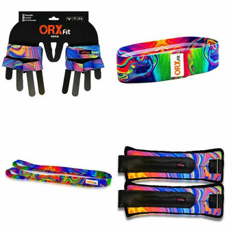 Lider Guantes + Banda Corta + Banda Larga + Tobillera Psicodelic oferta