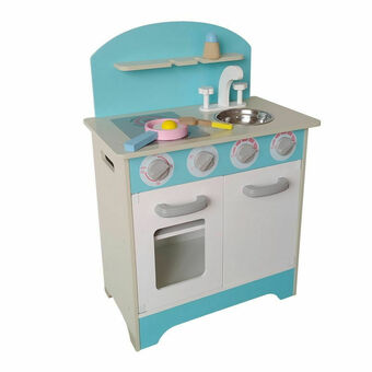 Lider Cocina de Madera con Accesorios Celeste oferta