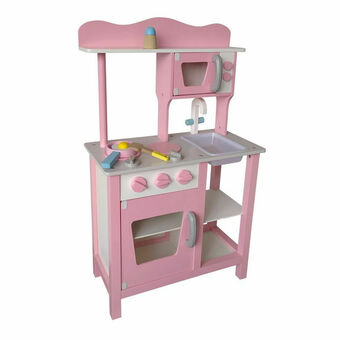 Lider Cocina de Madera con Accesorios Rosa oferta