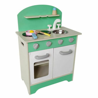 Lider Cocina de Madera con Accesorios Verde oferta