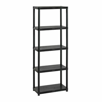 Lider Estante Plástico 5 Niveles / Negro oferta