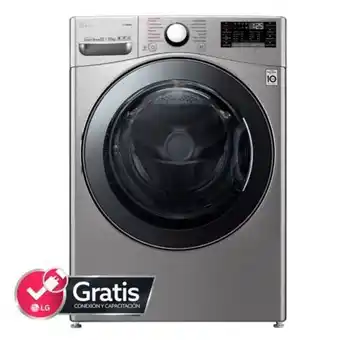 Lavadora secadora lg 22/13 kg lg wd22vv2s6 steam
