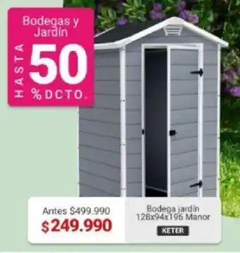 Easy Bodega Jardin 128x94x196 Manor oferta