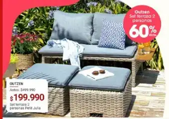 Easy Outzen Set Terzada 2 Personas oferta