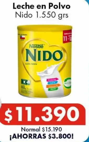 Super Bodega a Cuenta Leche en Polvo Nido 1,550g oferta