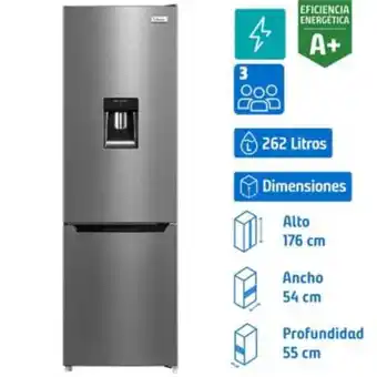 Falabella Refrigerador frio directo bottom 262l. oferta