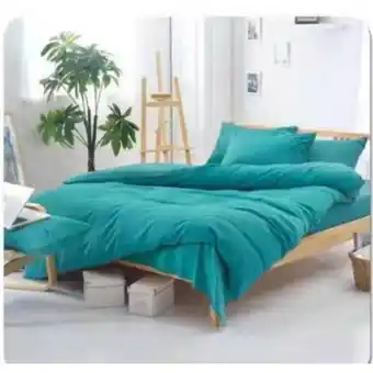 Linio Juego de sabanas king + 2 fundas d almohadas turquesa oferta