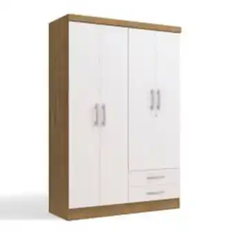 Abcdin Closet yardas 4 puertas 2 cajones s444 blanco carvalle oferta