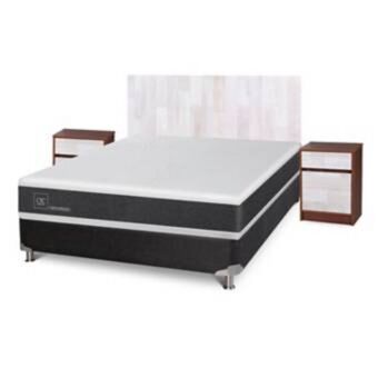 Linio Box spring ortopedic 2 plazas + muebles legno oferta