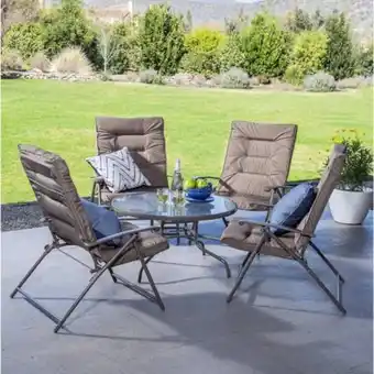 Linio Juego de terraza sao paulo 4 personas taupe oferta