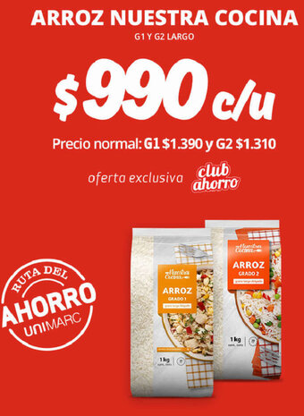 Unimarc Arroz Nuestra Cocina oferta