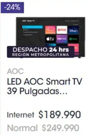 Abcdin LED AOC Smart TV 39" oferta