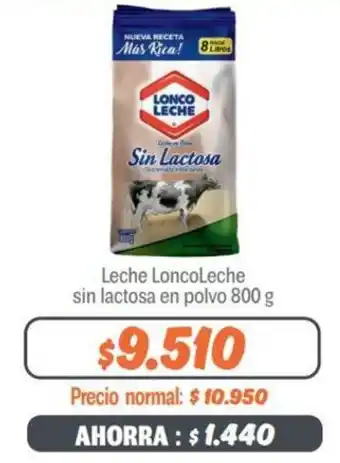 Mayorista 10 Lonco Leche sin Lactosa en Polvo 800g oferta