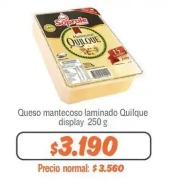Queso Mantecoso Laminado Quilque Display 250g