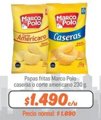 Mayorista 10 Papas Fritas Marco Polo Caseras o Corte Americano 230g oferta