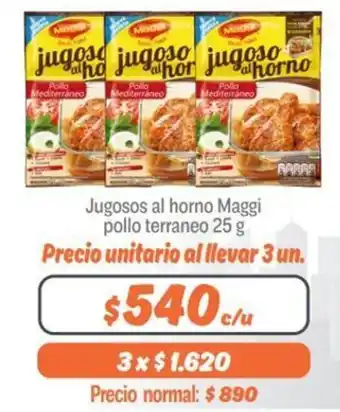 Mayorista 10 Jugosos al Horno Maggi Pollo Terraneo 25g oferta