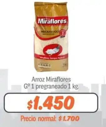 Mayorista 10 Arroz Miraflores Pregraneado 1kg oferta