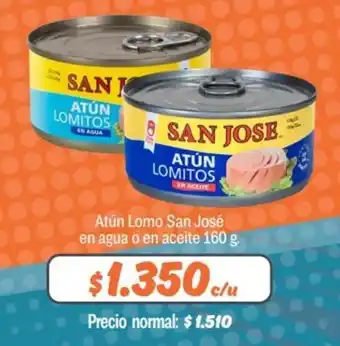 Mayorista 10 Atún Lomo San Jose en agua o en aceite 160g oferta