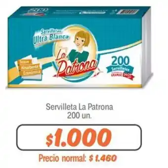 Mayorista 10 Servilleta La Patrona 200 un oferta