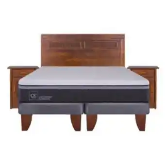Linio Cama europea ortopedic advance king base dividida 180x200 cm + muebles milán oferta
