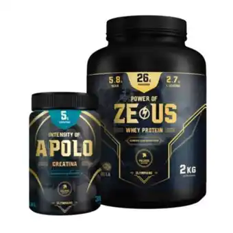 Linio Pack guerrero-1 whey protein zeus 2 kg + creatina apolo 300 g vainilla oferta