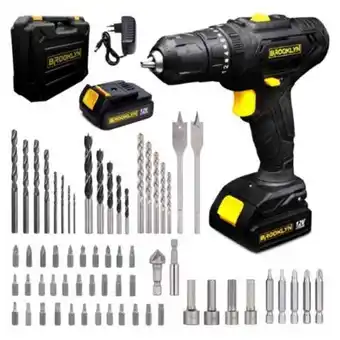 Linio Taladro percutor inalambrico 12v bateria 62 accesorios oferta