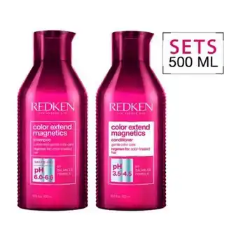 Linio Set protección color extend magnetics shampoo 500 ml + acondicionador 500 ml redken oferta