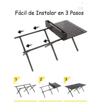 Falabella Mesa plegable camping mesa multiuso plegable-negro oferta